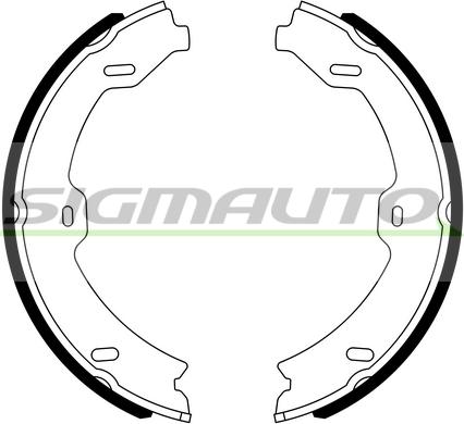 SIGMAUTO SFA318 - Комплект тормозов, ручник, парковка autospares.lv