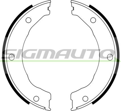 SIGMAUTO SFA246 - Комплект тормозов, ручник, парковка autospares.lv