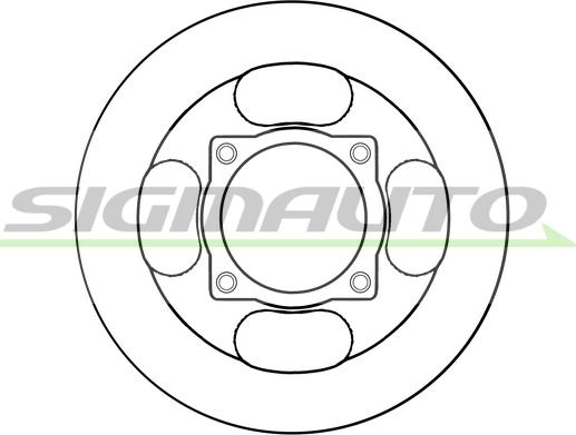 SIGMAUTO DBB914S - Тормозной диск autospares.lv