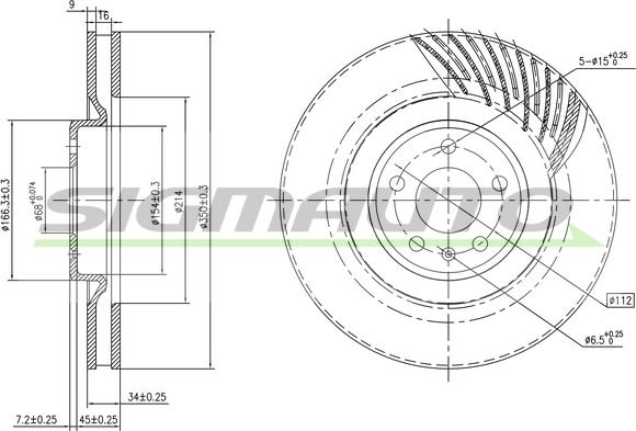 SIGMAUTO DBC686VLS - Тормозной диск autospares.lv