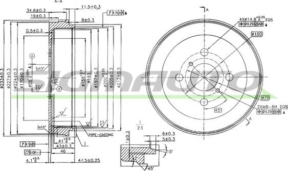 SIGMAUTO DR5631 - Тормозной барабан autospares.lv