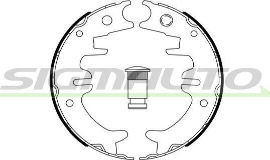 SIGMAUTO SFA991 - Комплект тормозов, ручник, парковка autospares.lv