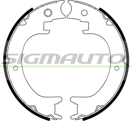 SIGMAUTO SFA894 - Комплект тормозов, ручник, парковка autospares.lv