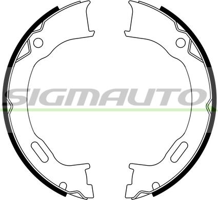 SIGMAUTO SFD745 - Комплект тормозов, ручник, парковка autospares.lv