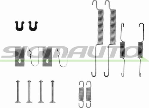 SIGMAUTO SK0668 - Комплектующие, барабанный тормозной механизм autospares.lv