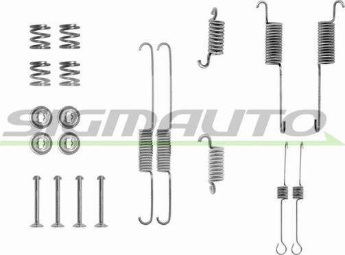 SIGMAUTO SK0615 - Комплектующие, барабанный тормозной механизм autospares.lv