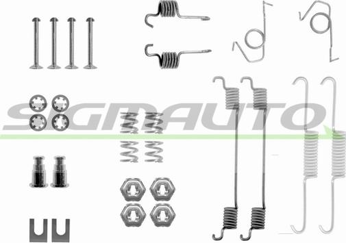 SIGMAUTO SK0626 - Комплектующие, барабанный тормозной механизм autospares.lv