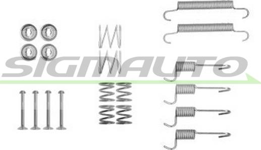 SIGMAUTO SK0008 - Комплектующие, барабанный тормозной механизм autospares.lv