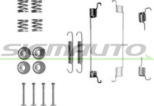 SIGMAUTO SK0014 - Комплектующие, барабанный тормозной механизм autospares.lv