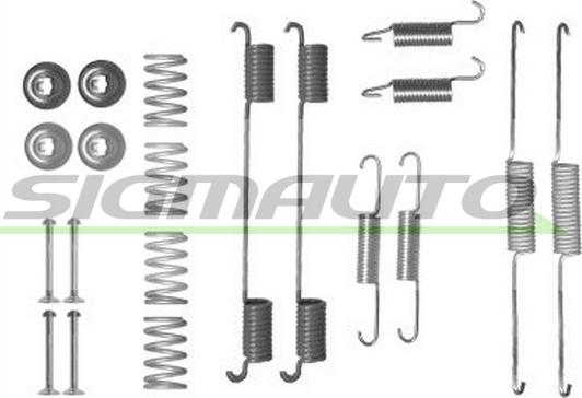 SIGMAUTO SK0861 - Комплектующие, барабанный тормозной механизм autospares.lv