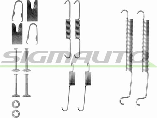 SIGMAUTO SK0807 - Комплектующие, барабанный тормозной механизм autospares.lv