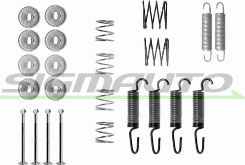 SIGMAUTO SK0816 - Комплектующие, барабанный тормозной механизм autospares.lv