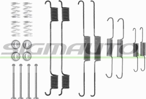 SIGMAUTO SK0817 - Комплектующие, барабанный тормозной механизм autospares.lv