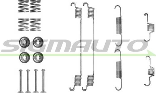 SIGMAUTO SK0889 - Комплектующие, барабанный тормозной механизм autospares.lv