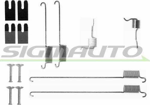 SIGMAUTO SK0829 - Комплектующие, барабанный тормозной механизм autospares.lv