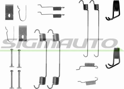 SIGMAUTO SK0799 - Комплектующие, барабанный тормозной механизм autospares.lv