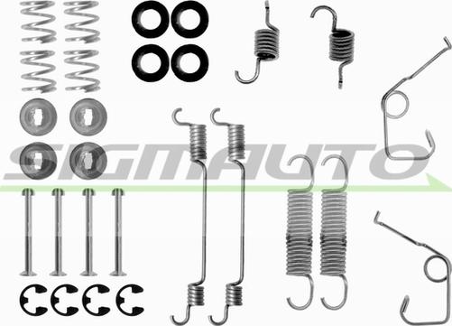 SIGMAUTO SK0705 - Комплектующие, барабанный тормозной механизм autospares.lv