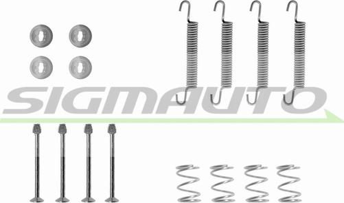 SIGMAUTO SK0711 - Комплектующие, барабанный тормозной механизм autospares.lv