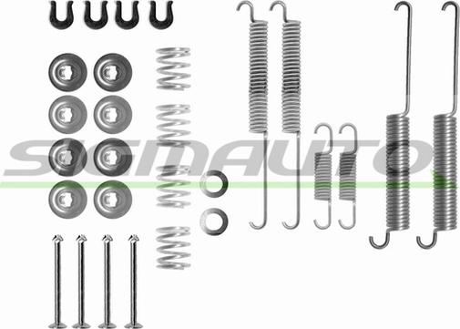 SIGMAUTO SK0787 - Комплектующие, барабанный тормозной механизм autospares.lv