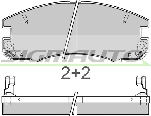 WXQP 41798 - Тормозные колодки, дисковые, комплект autospares.lv