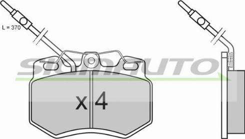 SIGMAUTO SPA604 - Тормозные колодки, дисковые, комплект autospares.lv