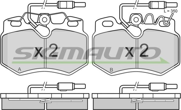 SIGMAUTO SPA603 - Тормозные колодки, дисковые, комплект autospares.lv