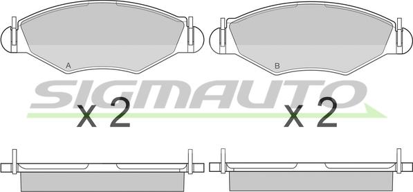 ADVICS-SEA Q1N001T - Тормозные колодки, дисковые, комплект autospares.lv