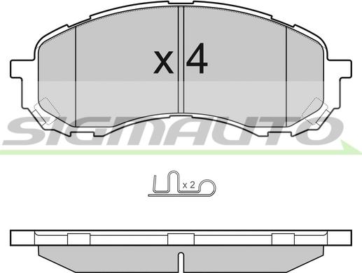 Lucas Diesel GDB3469 - Тормозные колодки, дисковые, комплект autospares.lv