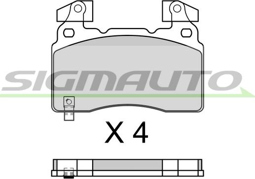 Wagner MX1474 - Тормозные колодки, дисковые, комплект autospares.lv