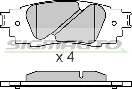 TOYOTA 4.466E74 - Тормозные колодки, дисковые, комплект autospares.lv