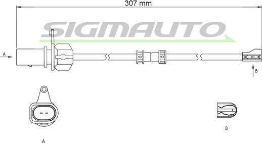 SIGMAUTO WI0981 - Сигнализатор, износ тормозных колодок autospares.lv