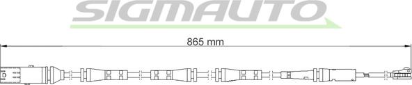 SIGMAUTO WI0982 - Сигнализатор, износ тормозных колодок autospares.lv