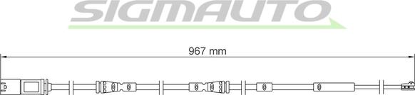 SIGMAUTO WI0936 - Сигнализатор, износ тормозных колодок autospares.lv