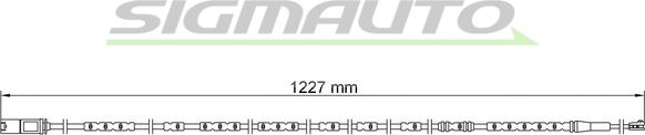 SIGMAUTO WI0930 - Сигнализатор, износ тормозных колодок autospares.lv