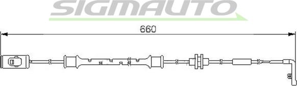 SIGMAUTO WI0559 - Сигнализатор, износ тормозных колодок autospares.lv