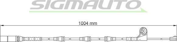 SIGMAUTO WI0696 - Сигнализатор, износ тормозных колодок autospares.lv