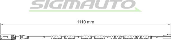 SIGMAUTO WI0691 - Сигнализатор, износ тормозных колодок autospares.lv