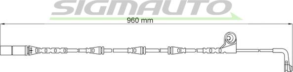 SIGMAUTO WI0641 - Сигнализатор, износ тормозных колодок autospares.lv