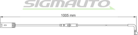 SIGMAUTO WI0663 - Сигнализатор, износ тормозных колодок autospares.lv