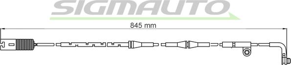 SIGMAUTO WI0609 - Сигнализатор, износ тормозных колодок autospares.lv