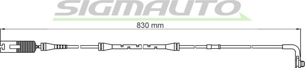 SIGMAUTO WI0608 - Сигнализатор, износ тормозных колодок autospares.lv