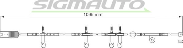 SIGMAUTO WI0607 - Сигнализатор, износ тормозных колодок autospares.lv