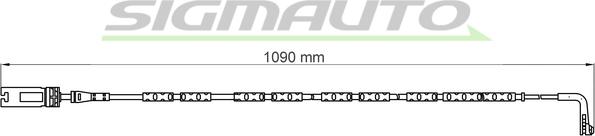 SIGMAUTO WI0613 - Сигнализатор, износ тормозных колодок autospares.lv