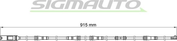 SIGMAUTO WI0685 - Сигнализатор, износ тормозных колодок autospares.lv