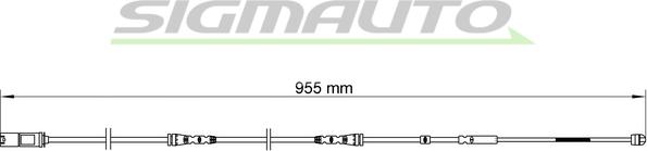 SIGMAUTO WI0687 - Сигнализатор, износ тормозных колодок autospares.lv