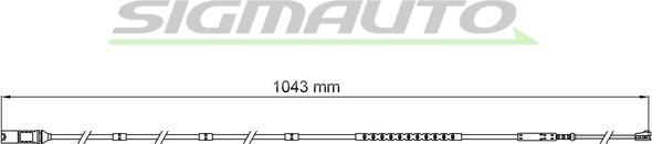 SIGMAUTO WI0752 - Сигнализатор, износ тормозных колодок autospares.lv