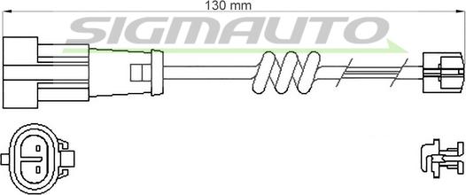 SIGMAUTO WI0714 - Сигнализатор, износ тормозных колодок autospares.lv