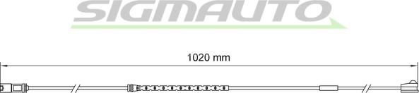 SIGMAUTO WI0788 - Сигнализатор, износ тормозных колодок autospares.lv