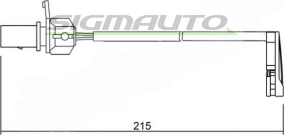 SIGMAUTO WI0734 - Сигнализатор, износ тормозных колодок autospares.lv