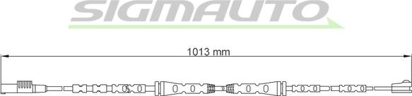 SIGMAUTO WI0736 - Сигнализатор, износ тормозных колодок autospares.lv